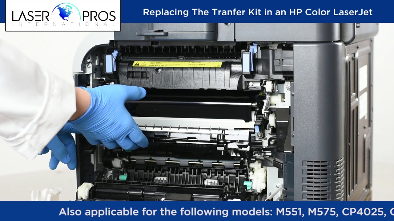 How To Install The Transfer Kit in an HP M575 Color LaserJet