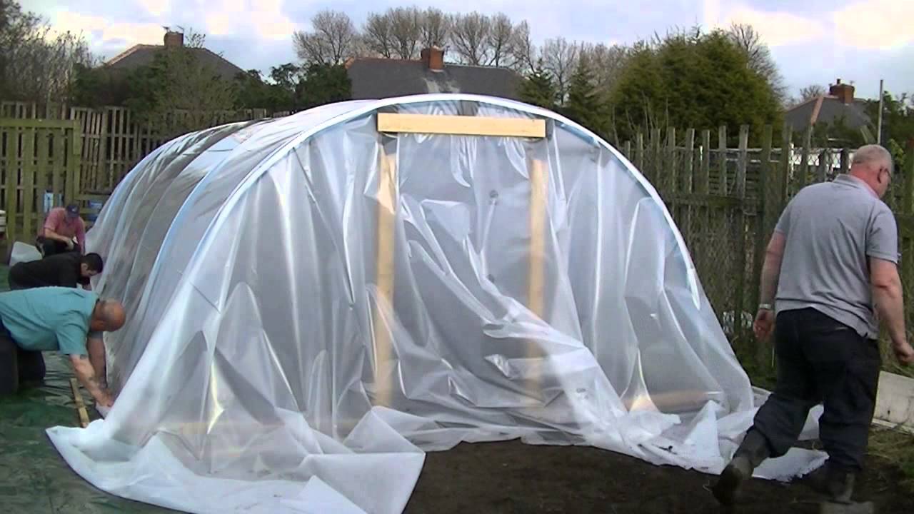 Polytunnel Cover On