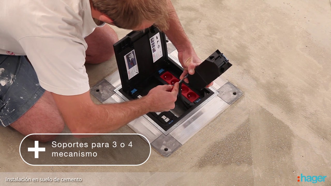 Cajas de suelo Hager
