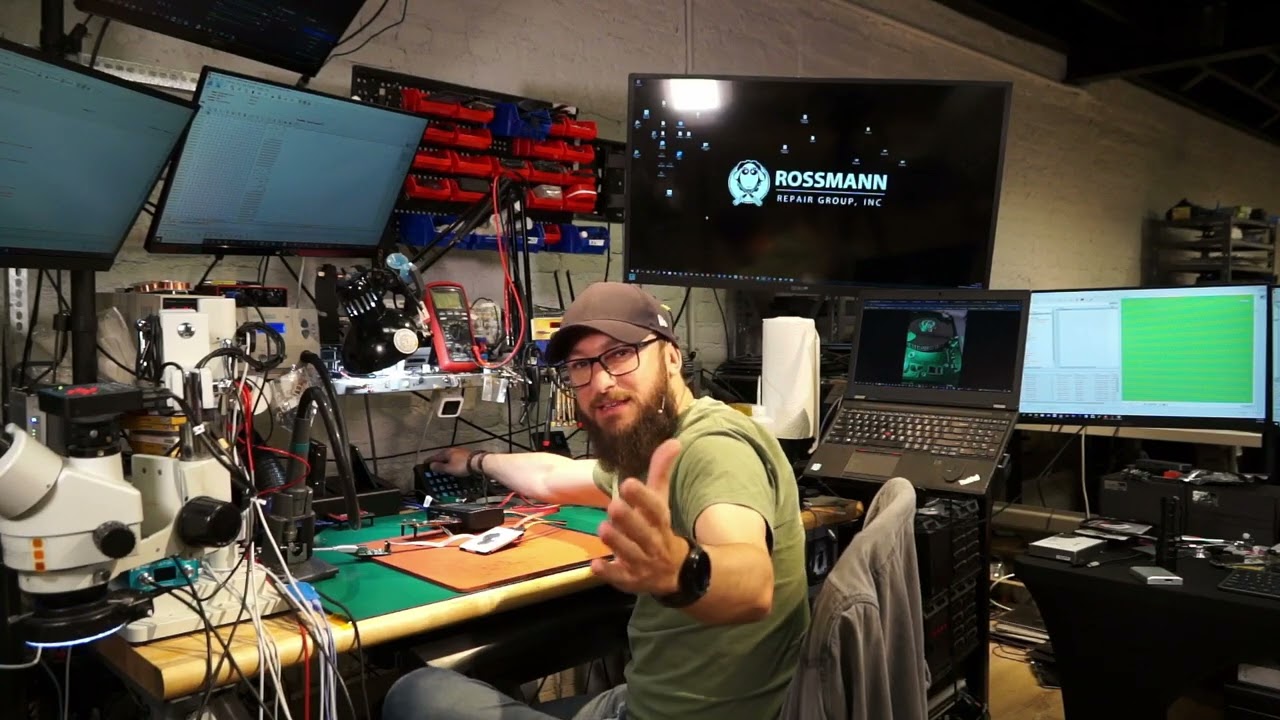 A basic hard drive data recovery walkthrough at Rossmann Repair