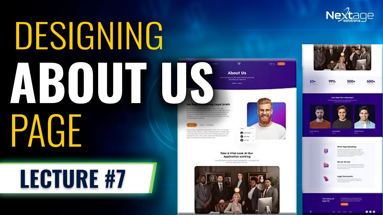 Create an Impressive About Us Page in WordPress! | Lecture 7 | WordPress Course | NextAge Solutions
