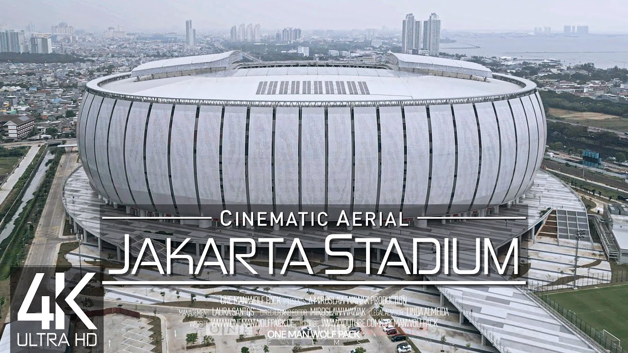 【4K】🇮🇩⚽ Jakarta International Stadium from Above 🔥 INDONESIA 2023 🔥 JIS Cinematic Aerial&trade; Drone Film
