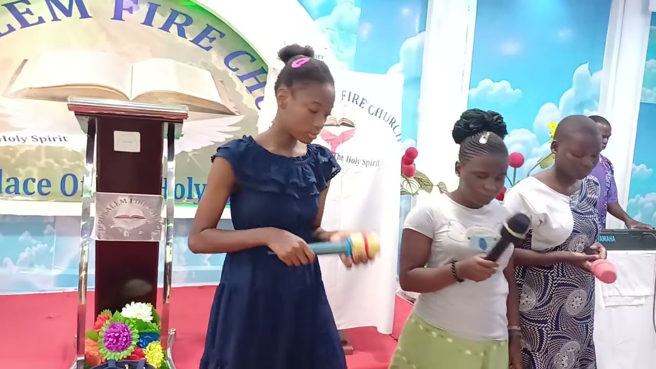 Hawa n teenagers wetu wa Jerusalem fire Church nao Mungu anawainua vizuri sana kuimba mahubiri neema