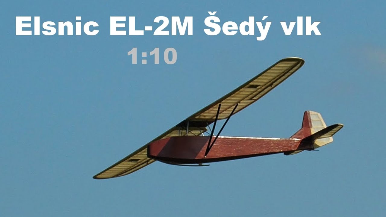 Elsnic EL-2M &Scaron;ed&yacute; vlk | mini (1/10) RC větroň | Hať 2021