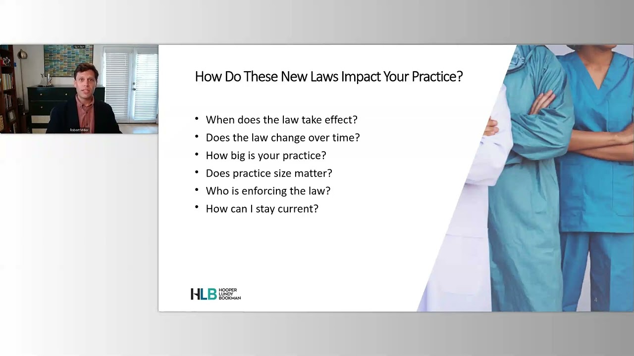2026 New Laws Webinar Featuring Robert Miller and Cole Hoyt from Hooper, Lundy & Bookman