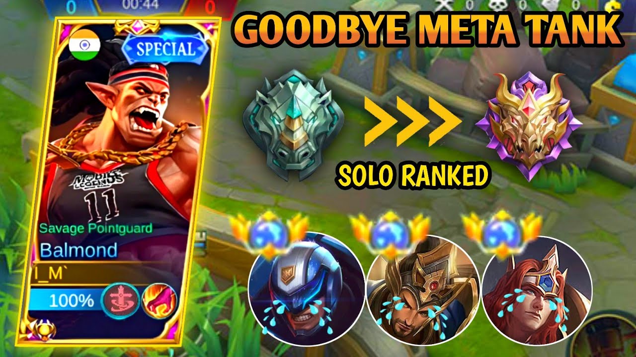 BUILD EMBLEM BALMOND BUAT PUSH SOLO RANKED EPIC KE MYTIC EASY WIN STREEK
