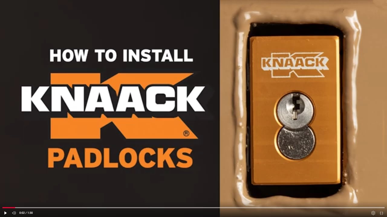 KNAACK&reg; Padlock Installation