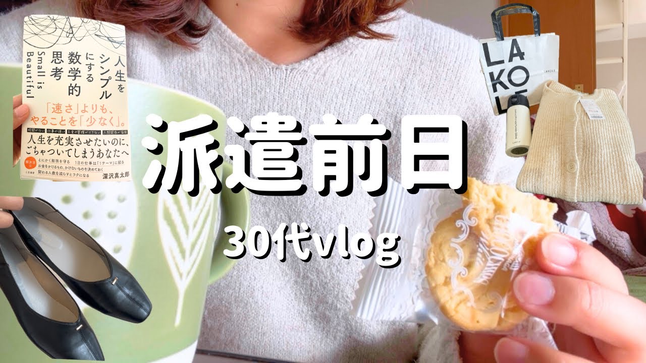 派遣前の準備vlog｜断捨離と買い出し