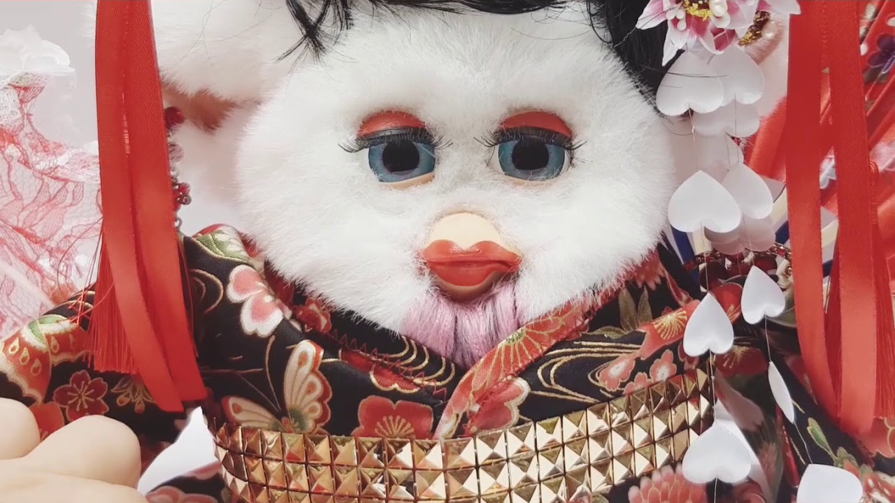 Custom #furby 2005 white emoto tronic 59294 PASSIONFRUIT