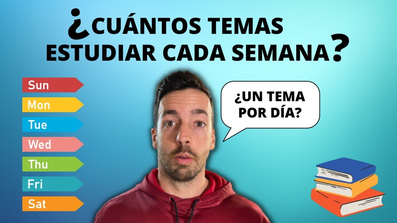✏️ ¿Cuántos TEMAS estudiar cada SEMANA?