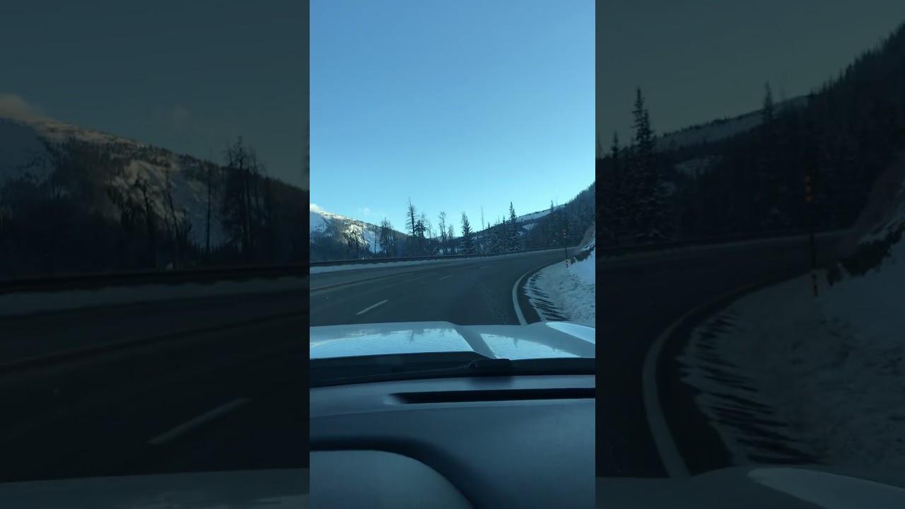Driving Up Berthoud Pass Early Snow Season