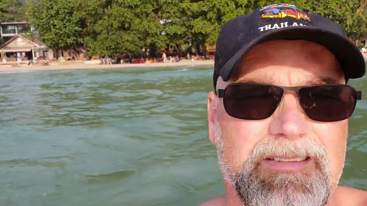 Test how long shallow it is on White Sand Beach, Koh Chang