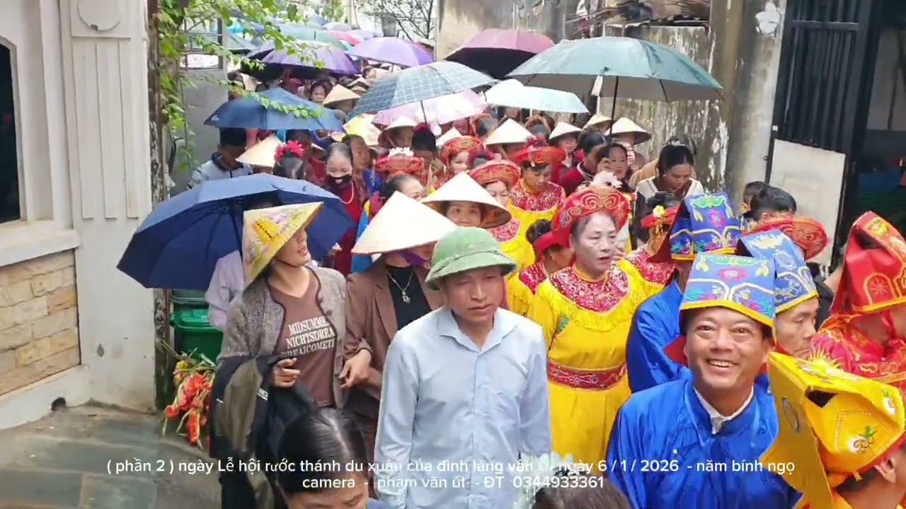 ( phần 2 ) ngày hội rước thánh du xuân của đình làng vân Ổ 