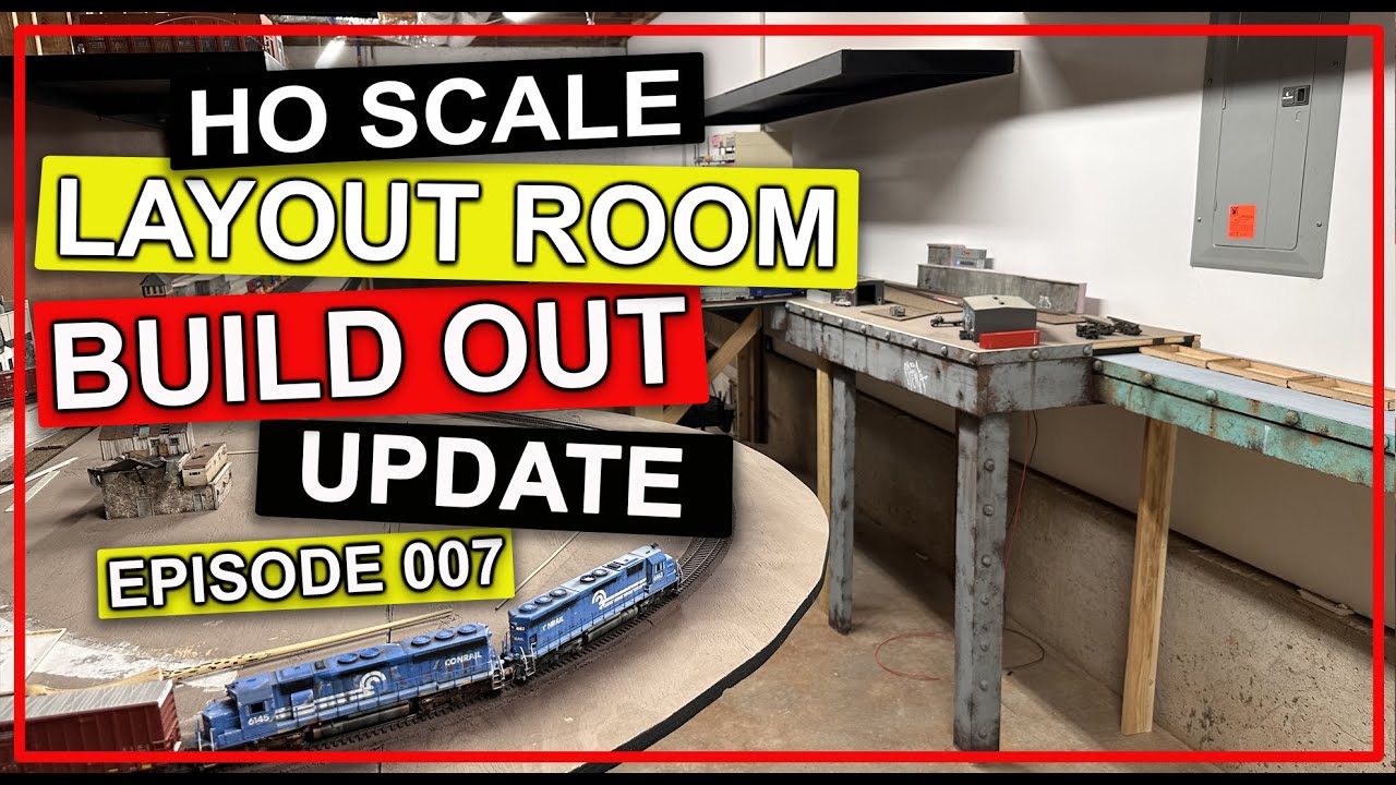 HO Scale Layout Room Build Out Update 007