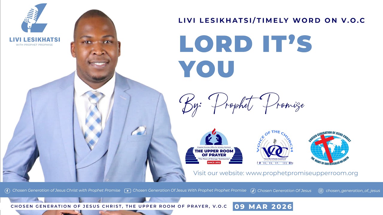 TIMELY WORD 09 March 2026   Lord if it's you