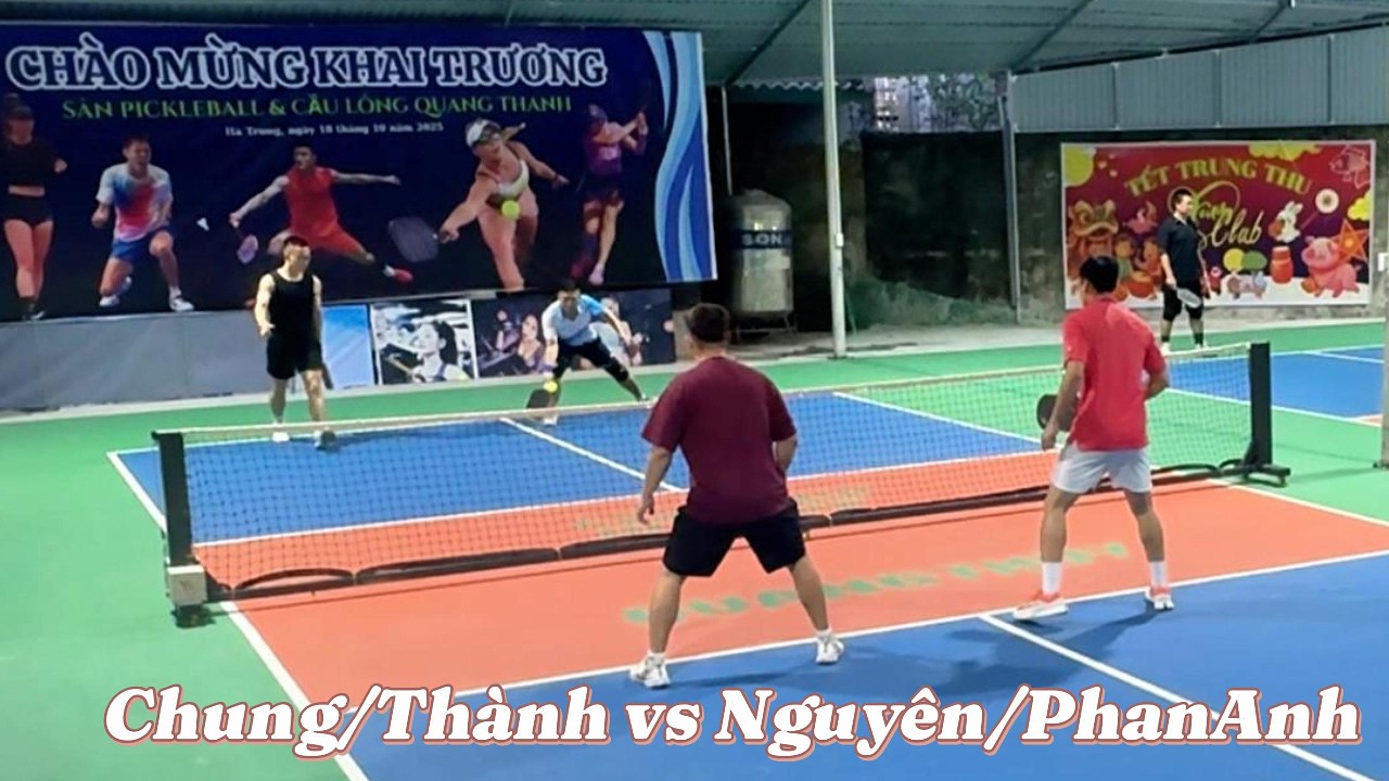 Pickleball Cỏ | Chung/Thành vs Nguyên/Phan Anh - Sân Pick Quang Thanh