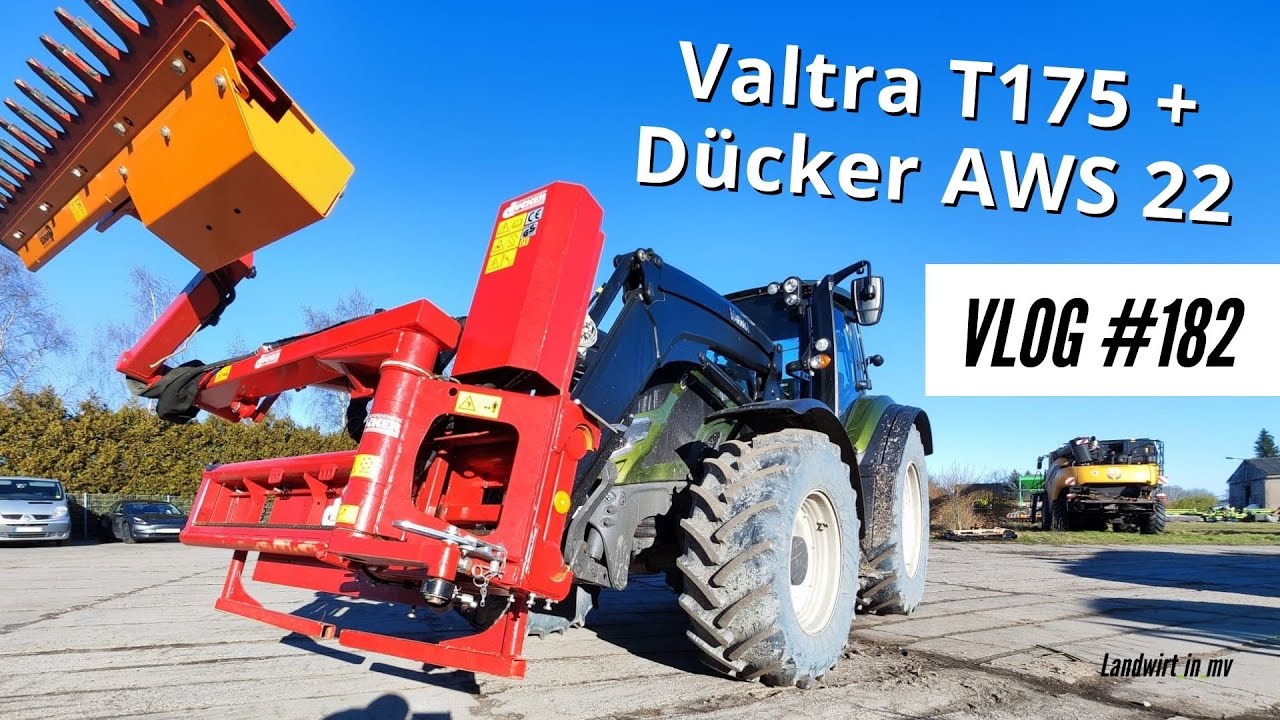Vlog #182 Обеспечьте безопасность с помощью Valtra T175 + Dücker AWS22 Убедительная команда? #валтра