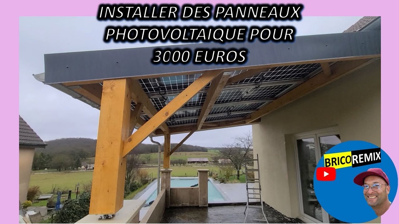 Installer ces panneaux solaire bi face tout seul EP#2:Montage panneau photovoltaïque pour 3000 euros