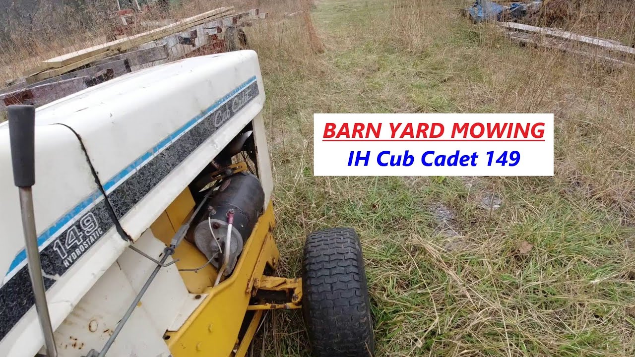 IH Cub Cadet 149 - Barn Yard Mowing
