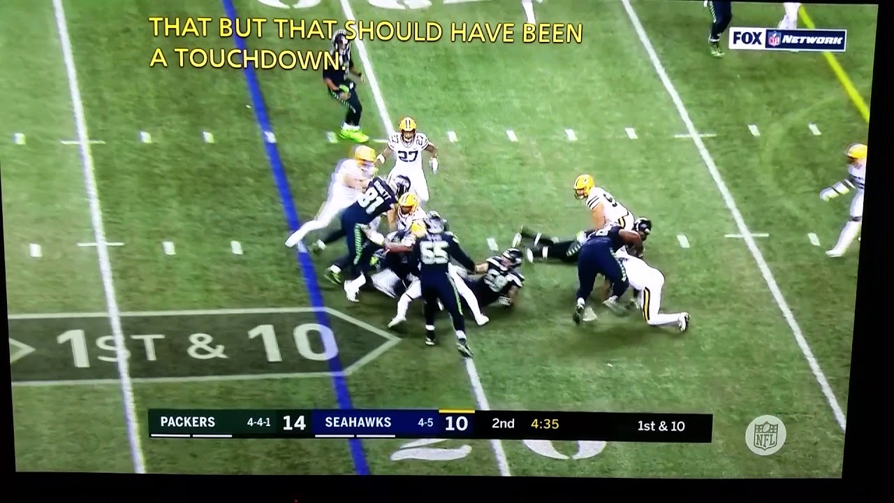 Raven Greene #36 48yd penalty pass interference Packers/Seahawks