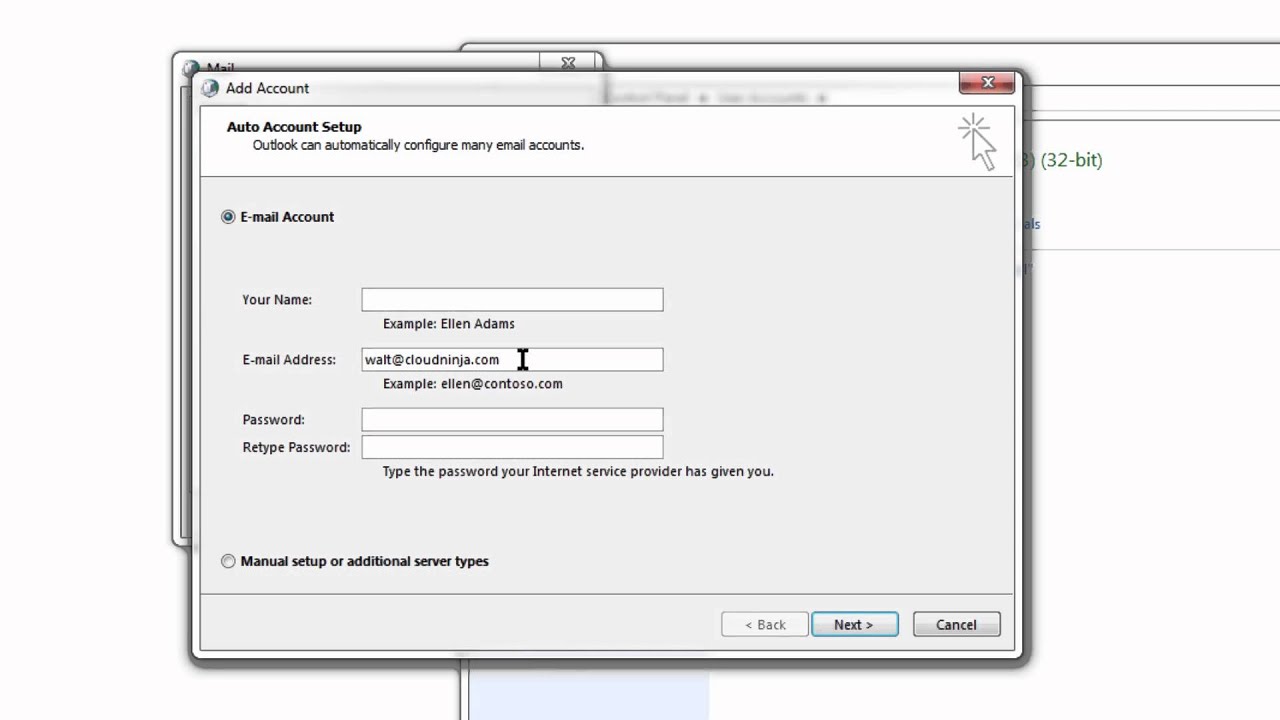 Setting Up Outlook 2013 for the First Time