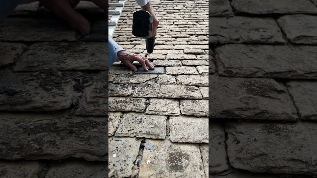 Replacement ardoise à clous sur vieille toiture de 1883