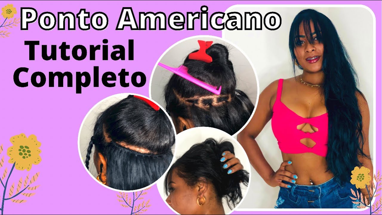 PONTO AMERICANO MEGA HAIR✨Ponto Americano Cabelo Organico #cabeloorganico  #pontoamericano