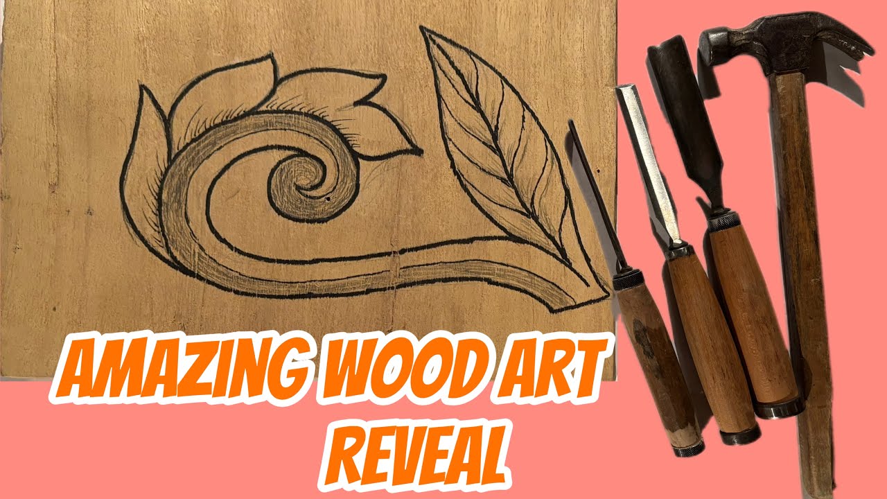 Professional Wood Carving Skills Amazing Flower Design Step by Step