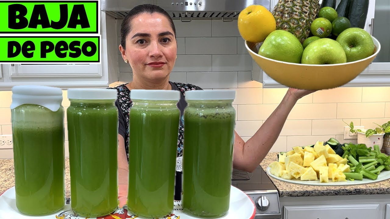 Elimina Grasa con Este JUGO VERDE DETOX (Bebida Saludable)