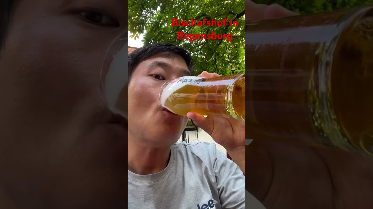 I drink beer when the weather is really hot! Bischofshof(Regensburg, Germany) #shorts