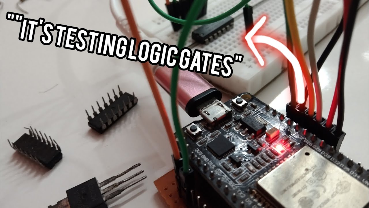Finally made it | a ESP 32 logic gate tester.