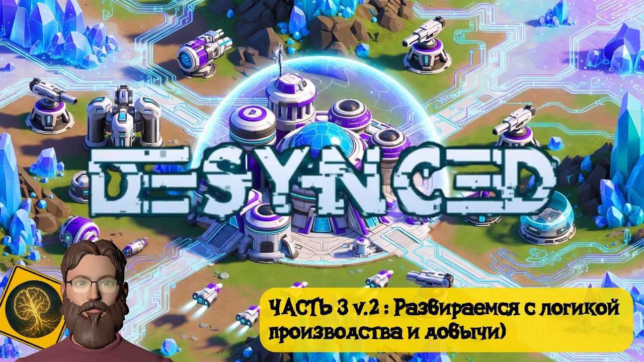 Desynced: Часть 3 v.2 - Разбираемся с логистикой на базе и добычей за ее пределами)