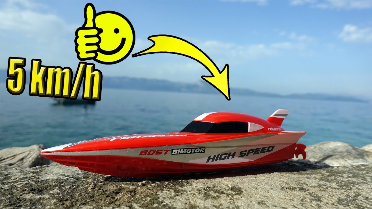 Mini RC Speed BOOT auf dem Meer im Test!