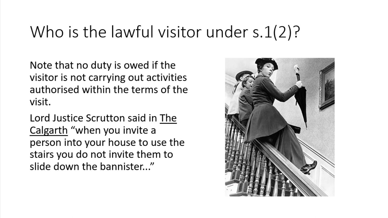 Occupiers Liability Act 1957 Part 1