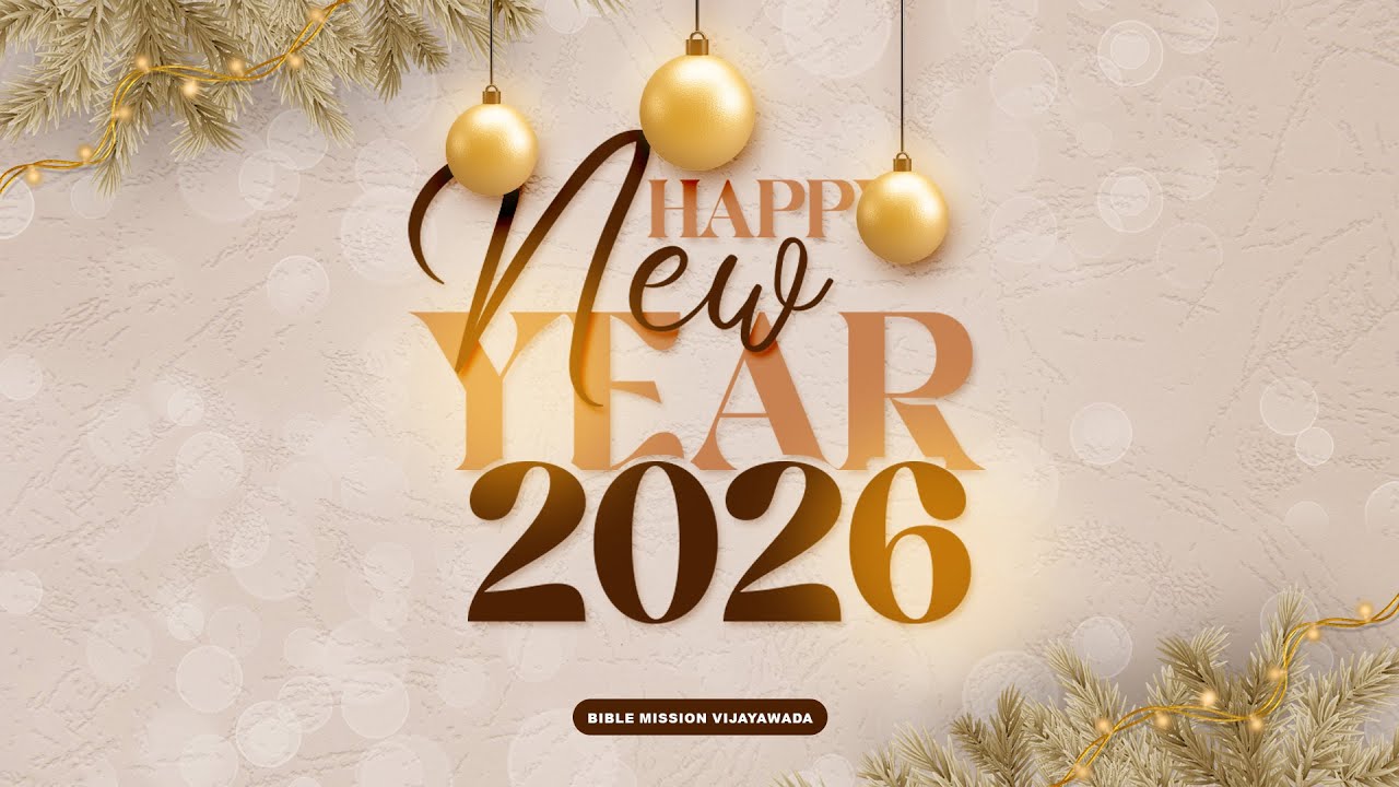HAPPY NEW YEAR 2026 | REV. DR. P. JOHN DEVADAS | 01-01-2026 | BIBLE MISSION VIJAYAWADA