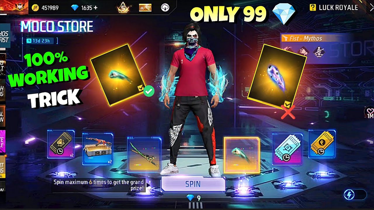 New Moco Store Event Spin Trick 🤯🥳 | Mythos Fist Only 99 💎 | free fire new event | ff new event 