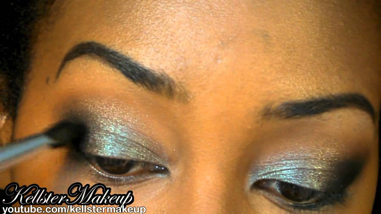 Teal Brown Smokey Eyeshadow Tutorial