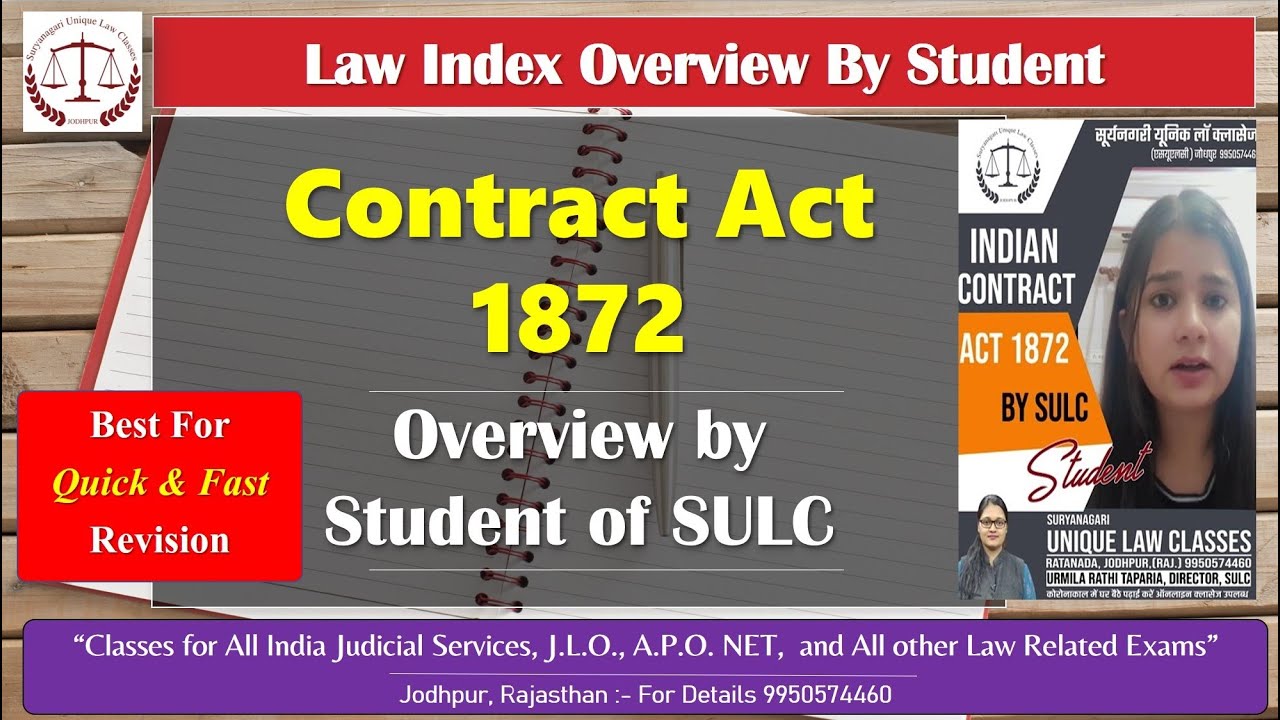Indian Contract Act by SULC STUDENT