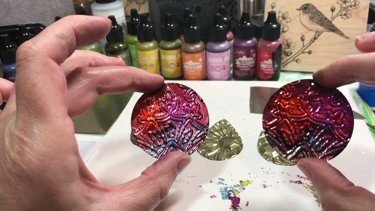 Tin Jewelry Making: Alcohol Inks