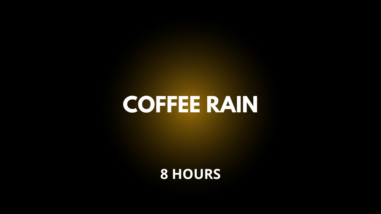 Cozy Coffee Rain Ambience (8 Hours) • Study, Read & Sleep Sounds