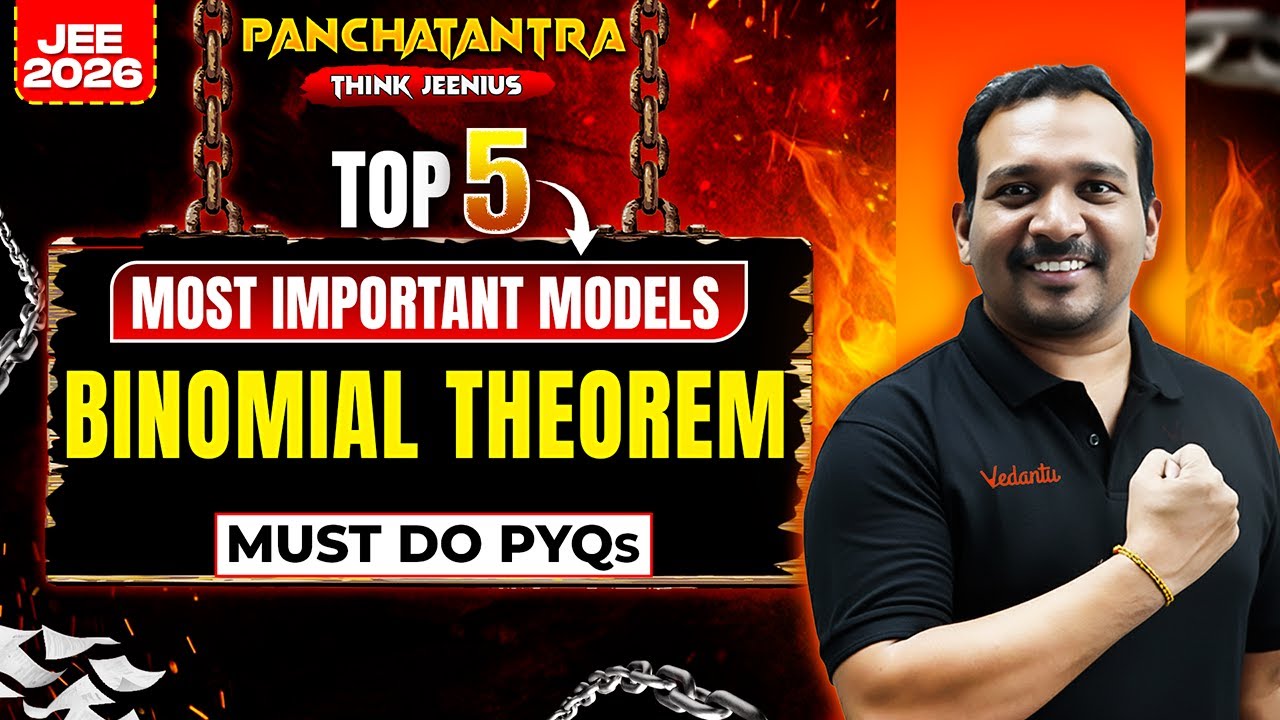 Binomial Theorem JEE PYQs | Top 5 Most Important Models | JEE 2026 Maths | Kiran Sir