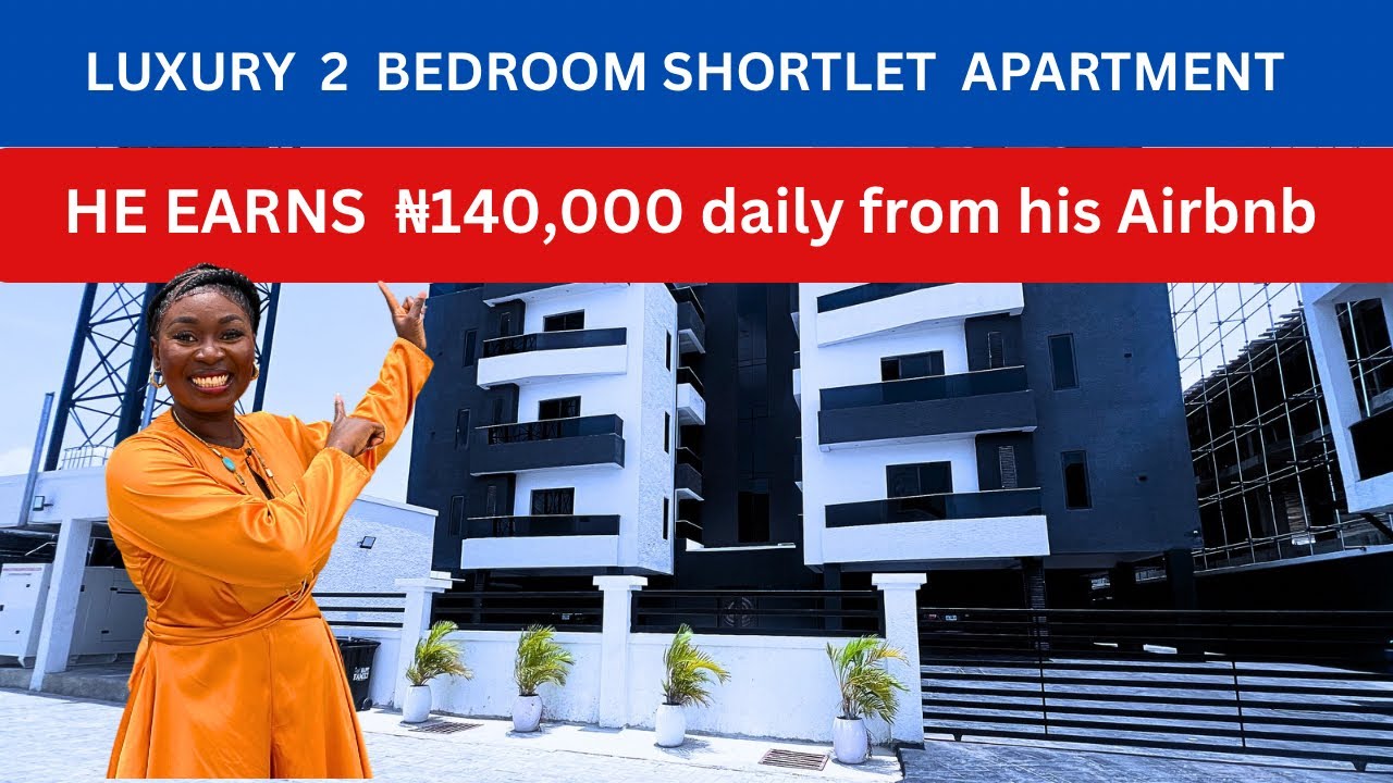 Inside a Luxury  ₦180,000,000 2 Bedroom airbnb apartment in Lekki . #houseforsaleinlekkilagos