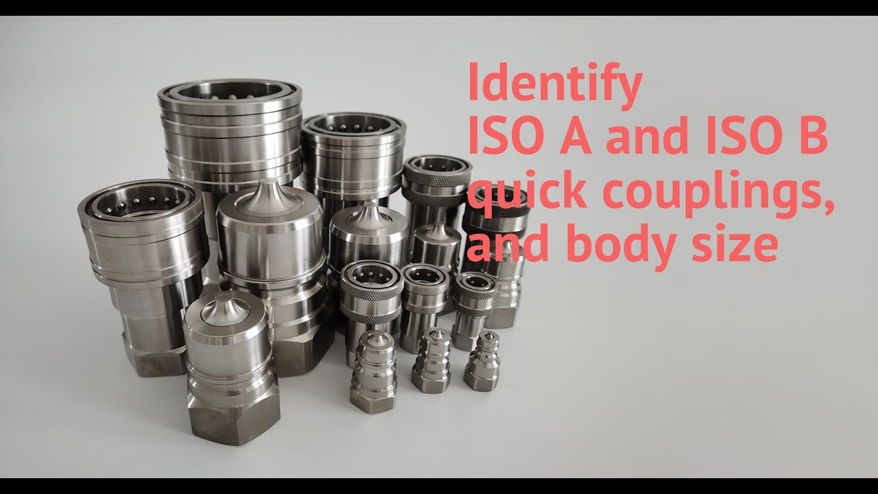 How to identify ISO A and ISO B quick couplings and their body size