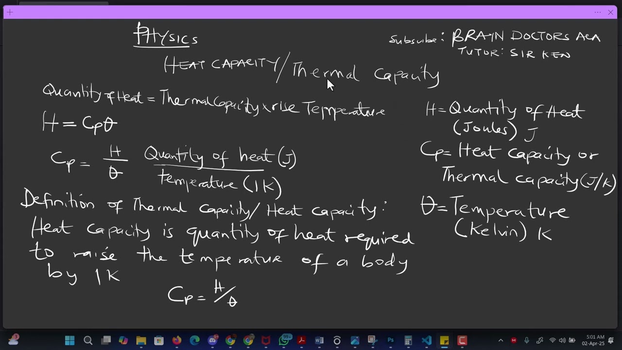 Heat Energy 2: Thermal & Specific Heat Capacity Simplified for Exams
