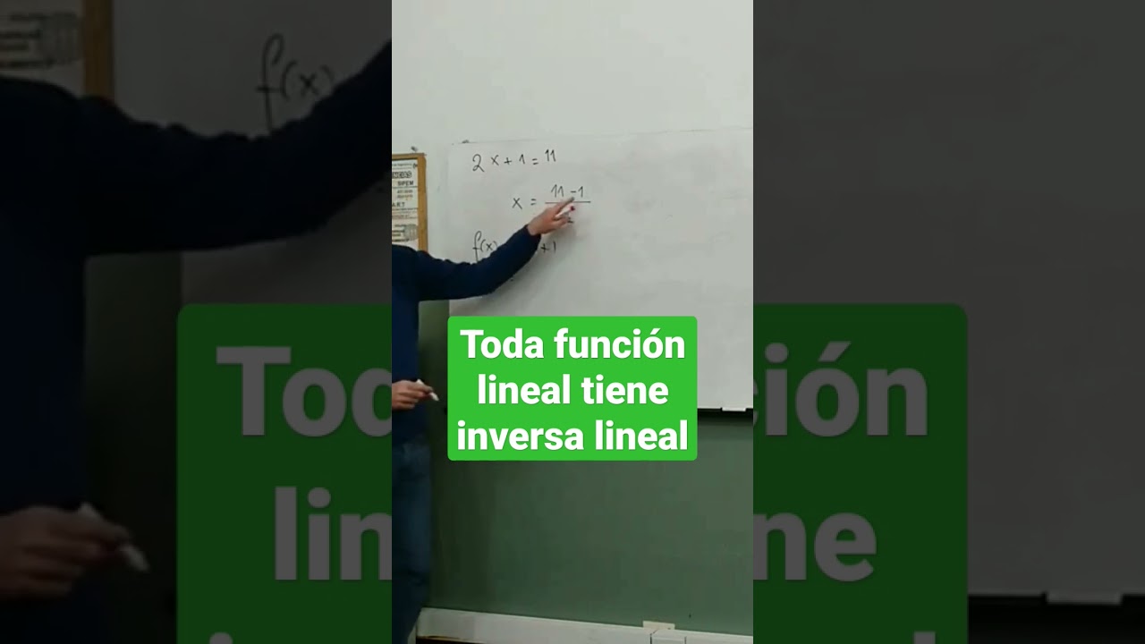 Toda función lineal tiene inversa y es lineal 