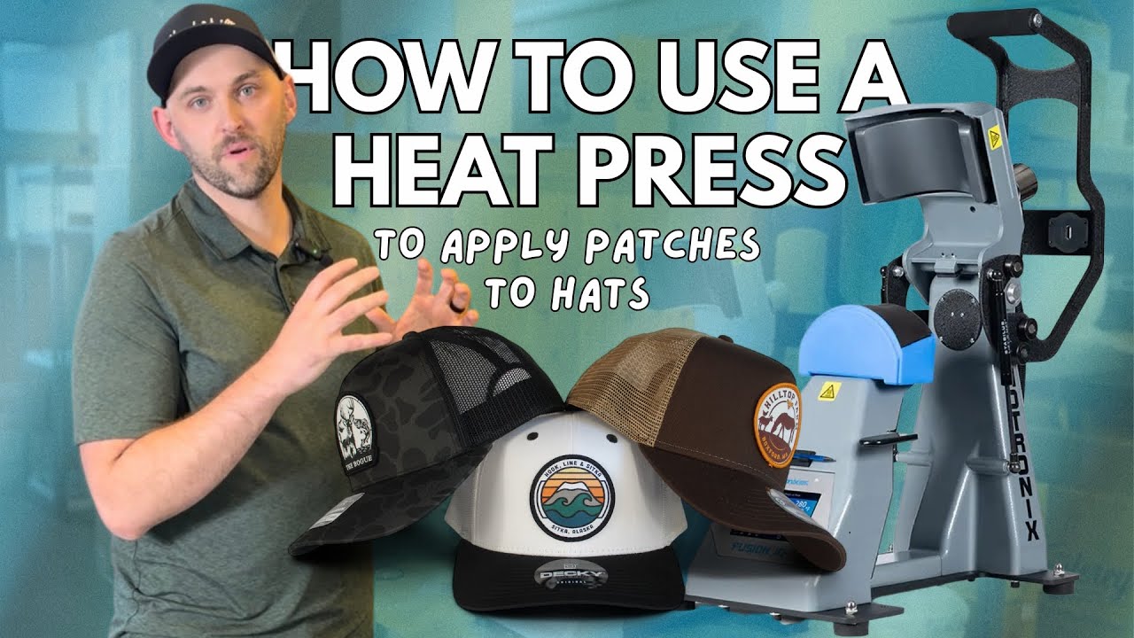 How to Heat Press Patches on Hats | Hotronix 360 IQ Hat Press Tutorial