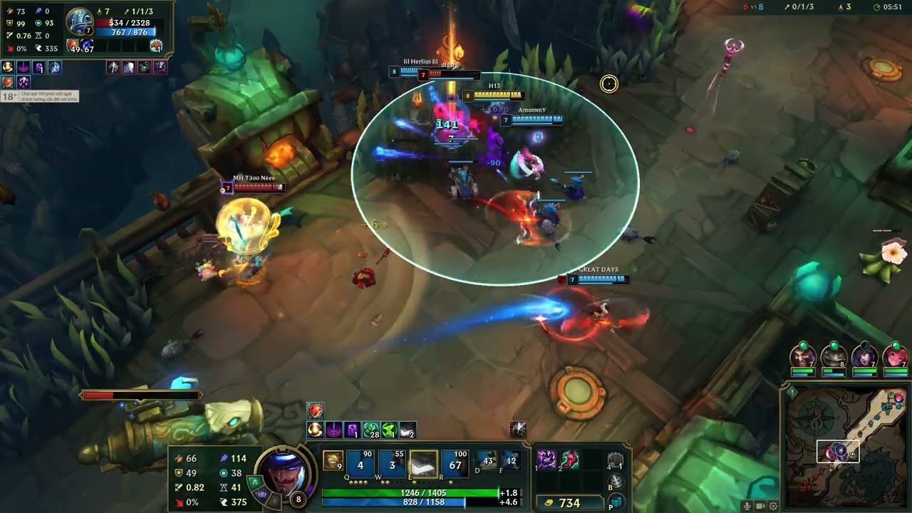 ARAM: Mayhem| Twisted Fate Quỷ Quyệt + Eureka chơi game siêu nhàn