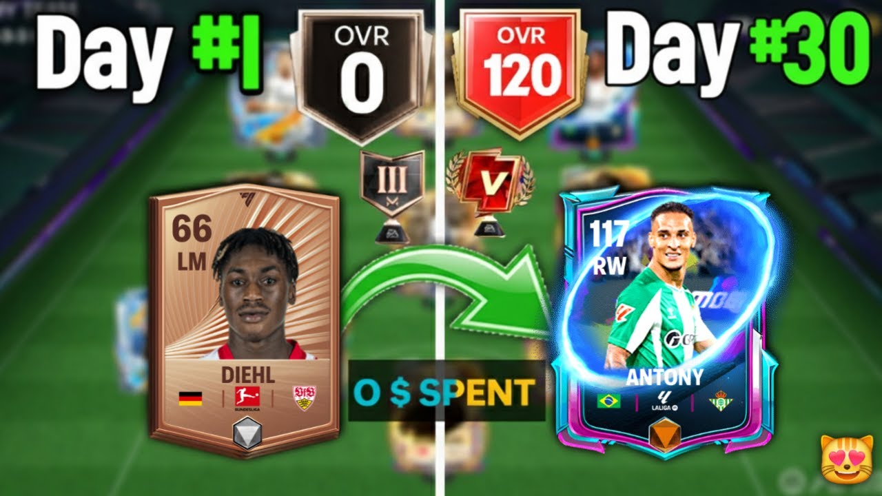 Can We Reach MAX OVR From Zero in 30 Days – No Money Spent! | FC Mobile 26 Challenge 