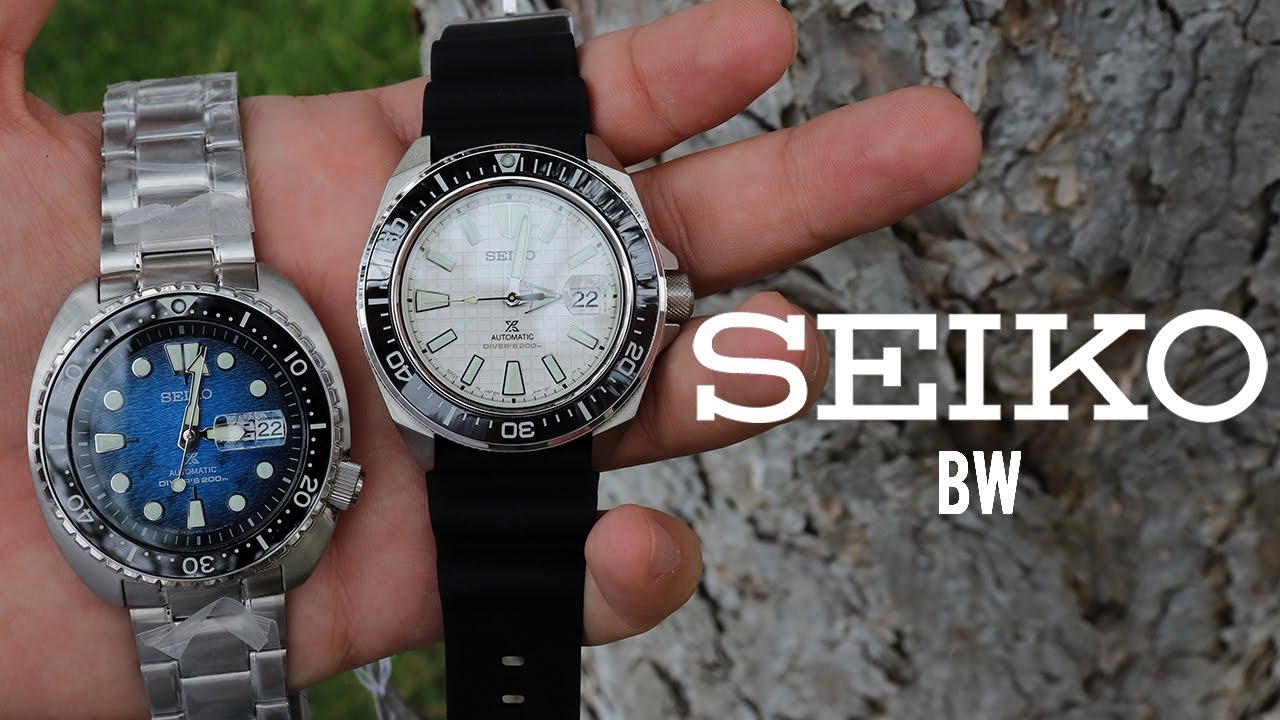 Seiko 'King Samuari and King Turtle' SRPE37 and SRPE39
