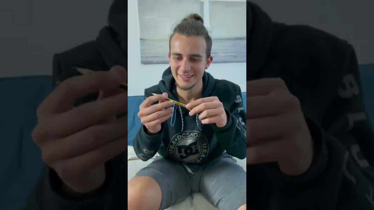 Gummiband durchdringt Stift Zaubertrick 🤯